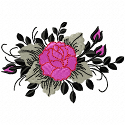 Flowers And Tree Embroidery Design 3